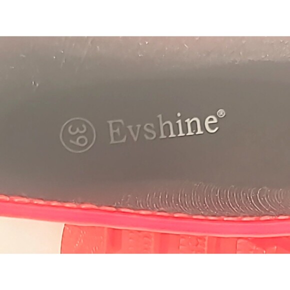 Evshine Boots Womens 39 Mid Calf Rain Garden Red Rubber Pull On Waterproof NEW - Picture 7 of 10